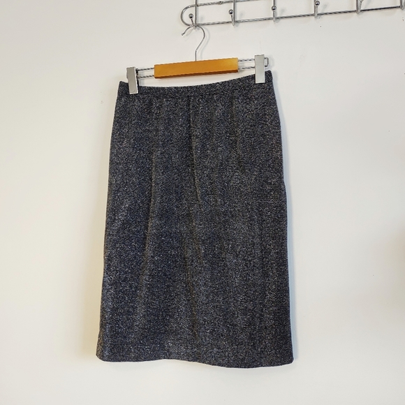 Vintage Black + Silver Sparkle Skirt - Picture 7 of 10